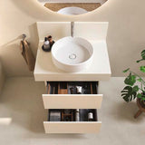 Duravit Balcoon Konsole 800x370x550 mm mit mittigem Ausschnitt, Elfenbein Matt
