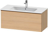 Duravit D-Neo Waschtischunterbau 1010 mm, 1 Auszug, Weiß Matt, Griff Bronze Gebürstet, Wandhängend