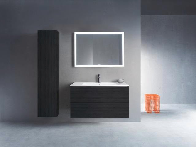 Duravit L-Cube Waschtischunterbau 1020 mm taupe matt – wandhängend, 2 Schubkästen, Tip-On