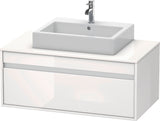Duravit Ketho Waschtischunterbau wandhängend 1000 mm weiß matt 1 Auszug für Aufsatzwaschtisch