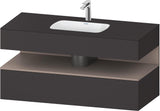 DURAVIT Qatego Studio F. A. Porsche Einbauwaschtisch mit Konsolenwaschtischunterbau 1200 mm Weiß Matt
