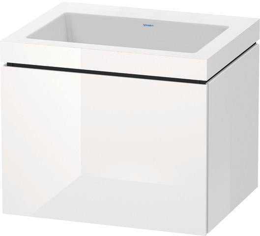 Duravit Waschtischset L-Cube 600x480mm mit Möbelwaschtisch Vero Air, wandhängend, ohne Überlauf