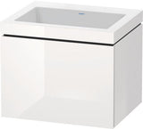Duravit Waschtischset L-Cube 600x480mm mit Möbelwaschtisch Vero Air, wandhängend, ohne Überlauf
