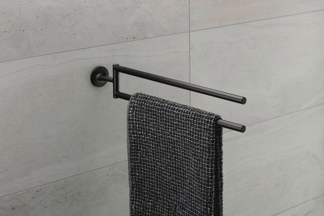 DURAVIT Starck T Handtuchhalter, 2-armig, schwenkbar, Chrom, 50x46,5x80 mm
