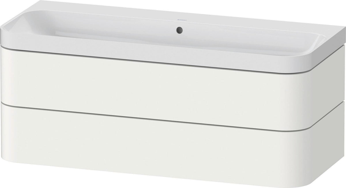 Duravit Happy D.2 Waschtischset 1175 mm wandhängend mit Tip-on Technik und Soft-Close