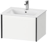 Duravit Waschtischunterbau XVIU 610 mm weiß matt mit Tip-On-Technik für ME by Starck