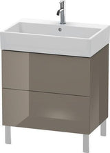 Duravit L-Cube Waschtischunterbau 684 mm Amerikanisch Nussbaum mit Tip-On-Technik