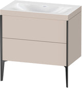 DURAVIT XViu c-bonded Waschtischset 800 mm mit 2 Auszügen, bodenstehend, Soft-Close