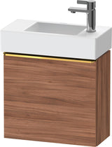 DURAVIT D-Neo Waschtischunterbau 484 mm betongrau matt mit Tür rechts und Bronze-Griff