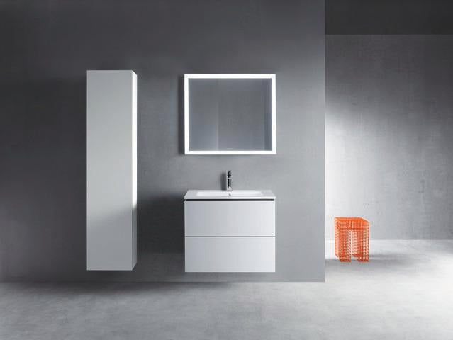 Duravit L-Cube Hochschrank 363x400x1760mm, 1 Tür links, weiß matt – wandhängend mit Soft-Close