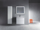 Duravit L-Cube Hochschrank 363x400x1760mm, 1 Tür links, weiß matt – wandhängend mit Soft-Close