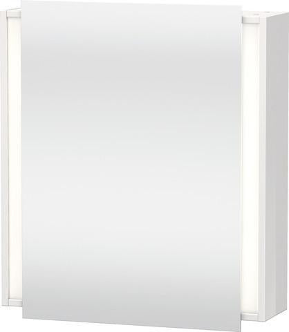 Duravit Ketho Spiegelschrank 650 mm, Türanschlag rechts, weiß matt, LED-Beleuchtung, Sensorschalter
