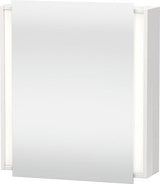 Duravit Ketho Spiegelschrank 650 mm, Türanschlag rechts, weiß matt, LED-Beleuchtung, Sensorschalter
