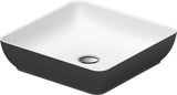 DURAVIT Sivida Aufsatzwaschtisch 400 mm DuroCast Plus ohne Überlauf in Dunkelgrau matt/Weiß