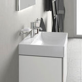 DURAVIT XSquare Waschtischunterbau 584 mm, 2 Schubkästen, Weiß Matt – Wandhängend, Tip-On