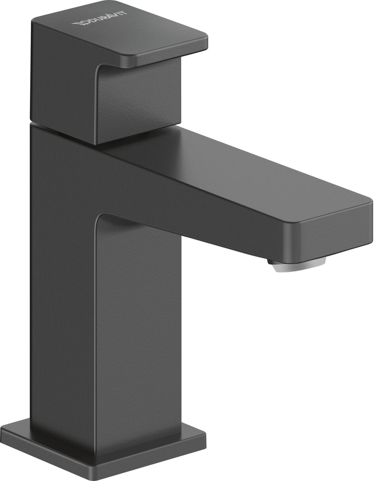 DURAVIT Standventil Manhattan S Schwarz Matt – Einhebelmischer mit Strahlregler, 90 mm Auslauf