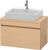 Duravit DuraStyle Waschtischunterbau 800 mm betongrau matt mit 1 Auszug und Soft-Close
