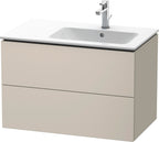 taupe matt / Spanplatte / 2 Schubkästen