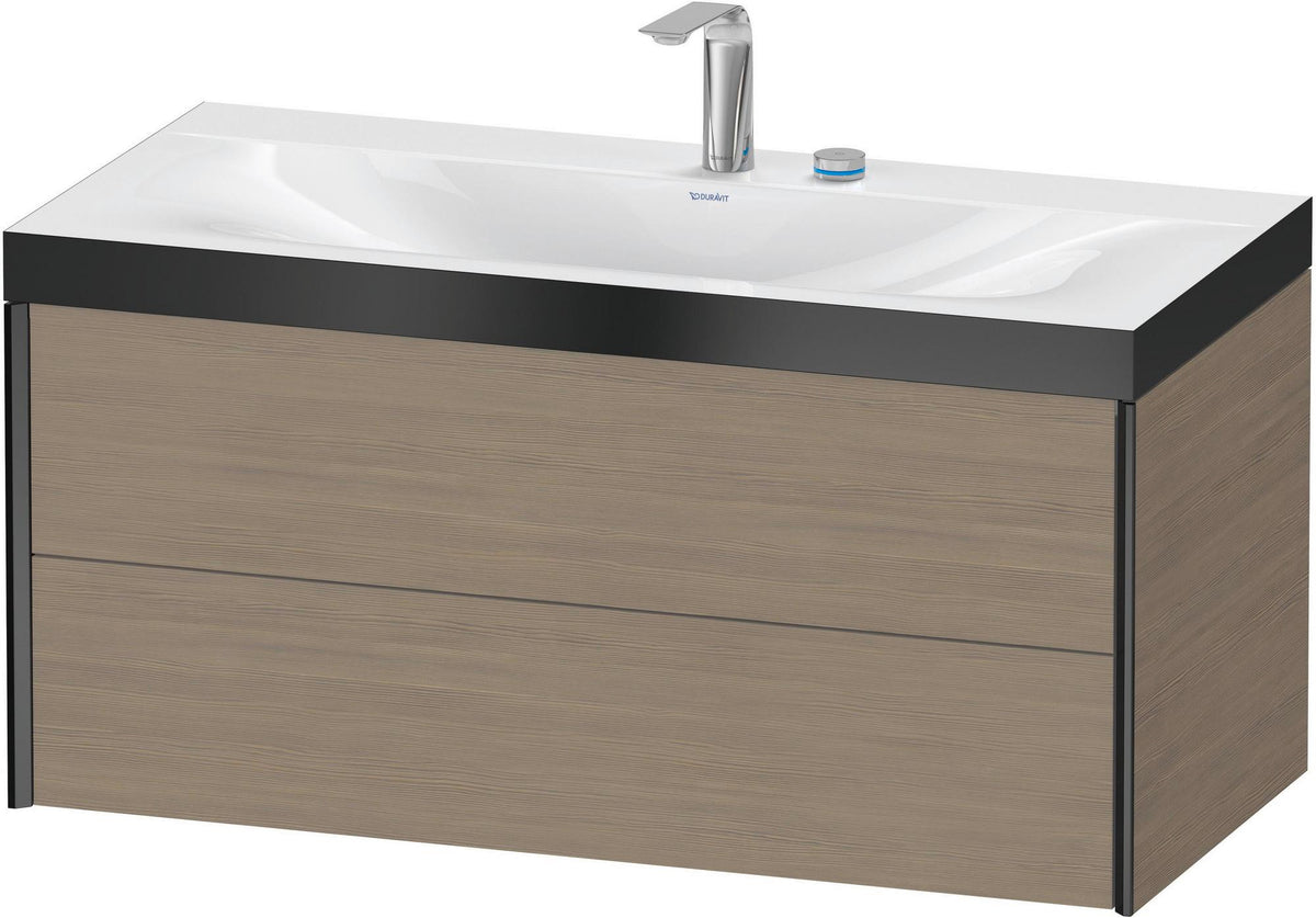 DURAVIT XViu c-bonded Waschtischunterbauset 1000 mm Eiche mit 2 Schubkästen