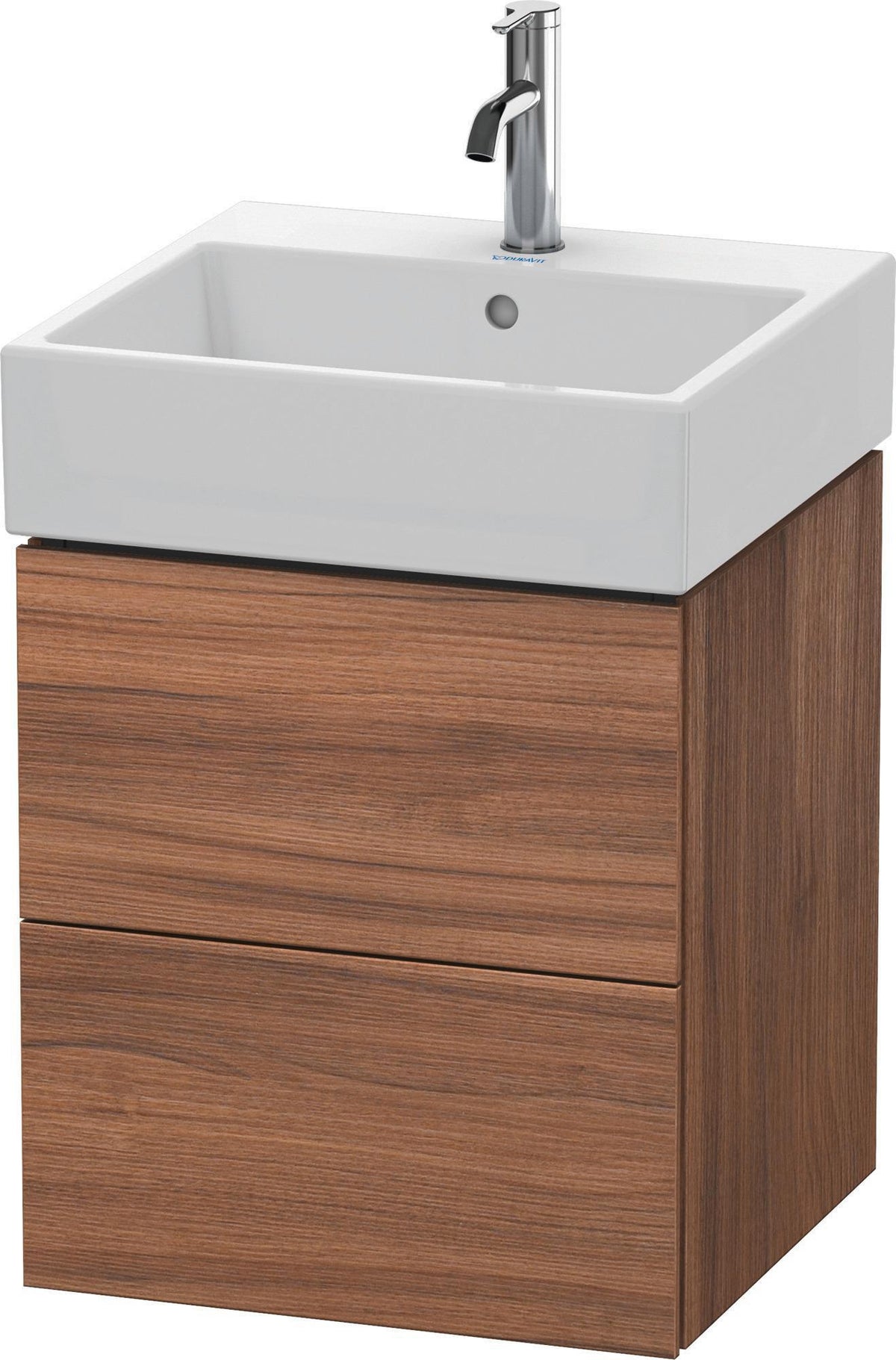 DURAVIT L-Cube Waschtischunterbau 544x484x459 mm, 2 Schubkästen, Weiß Matt, Wandmontage