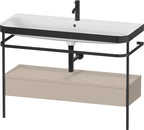 keine Angabe / taupe seidenmatt / mit 1 Hahnloch