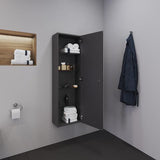 Duravit D-Neo Halbhochschrank 400 mm Eiche mit 1 Tür und Soft-Close