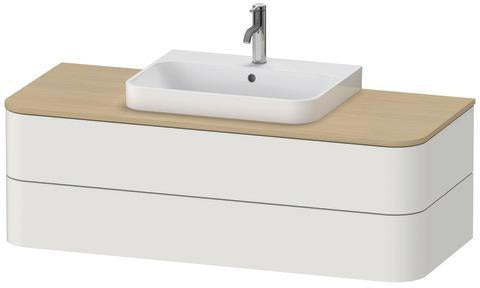 Duravit Waschtischunterbau Happy D.2 Plus 1300 mm taupe supermatt mit Tip-On-Technik