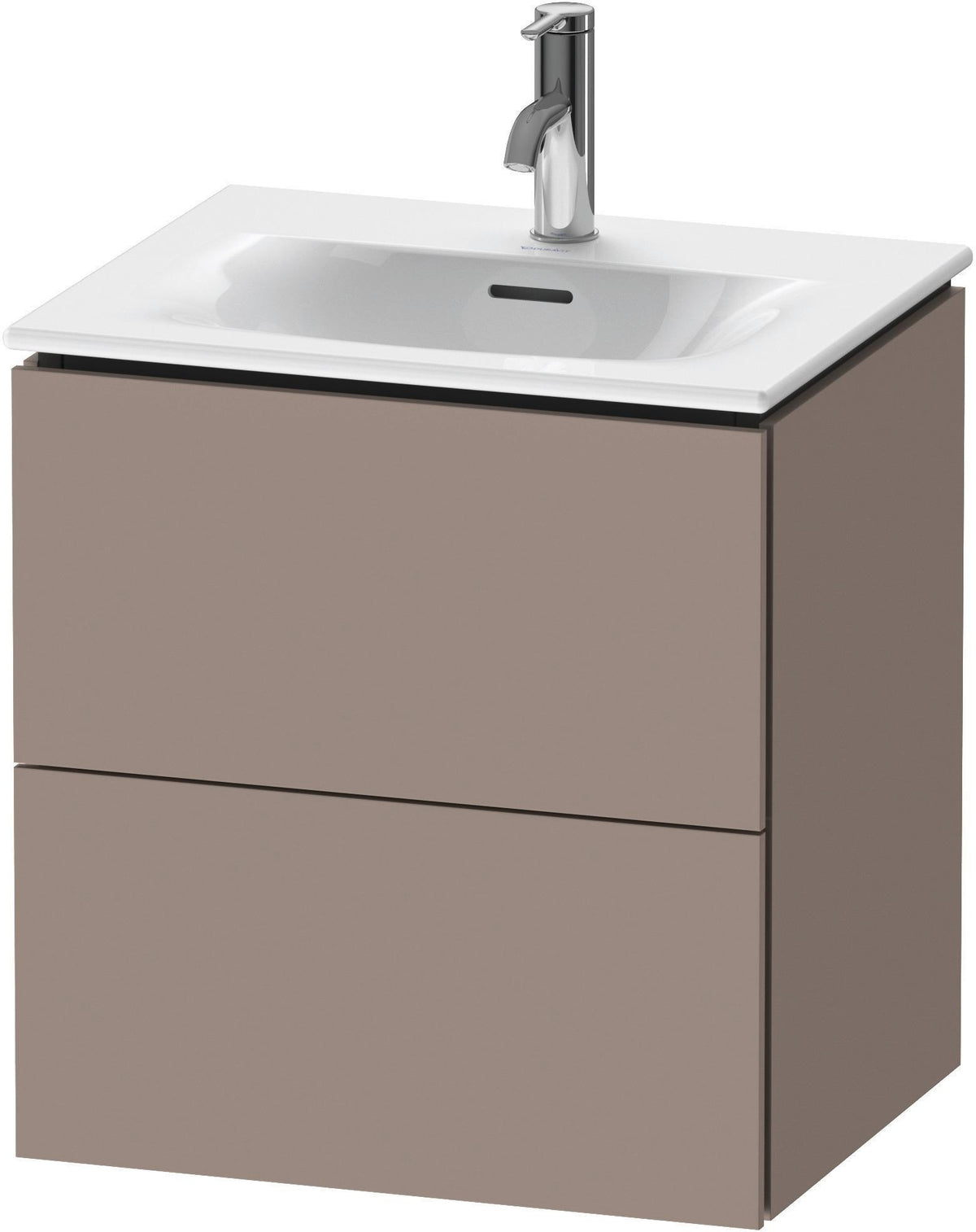 DURAVIT L-Cube Waschtischunterbau 520 mm weiß matt – 2 Schubkästen, wandhängend