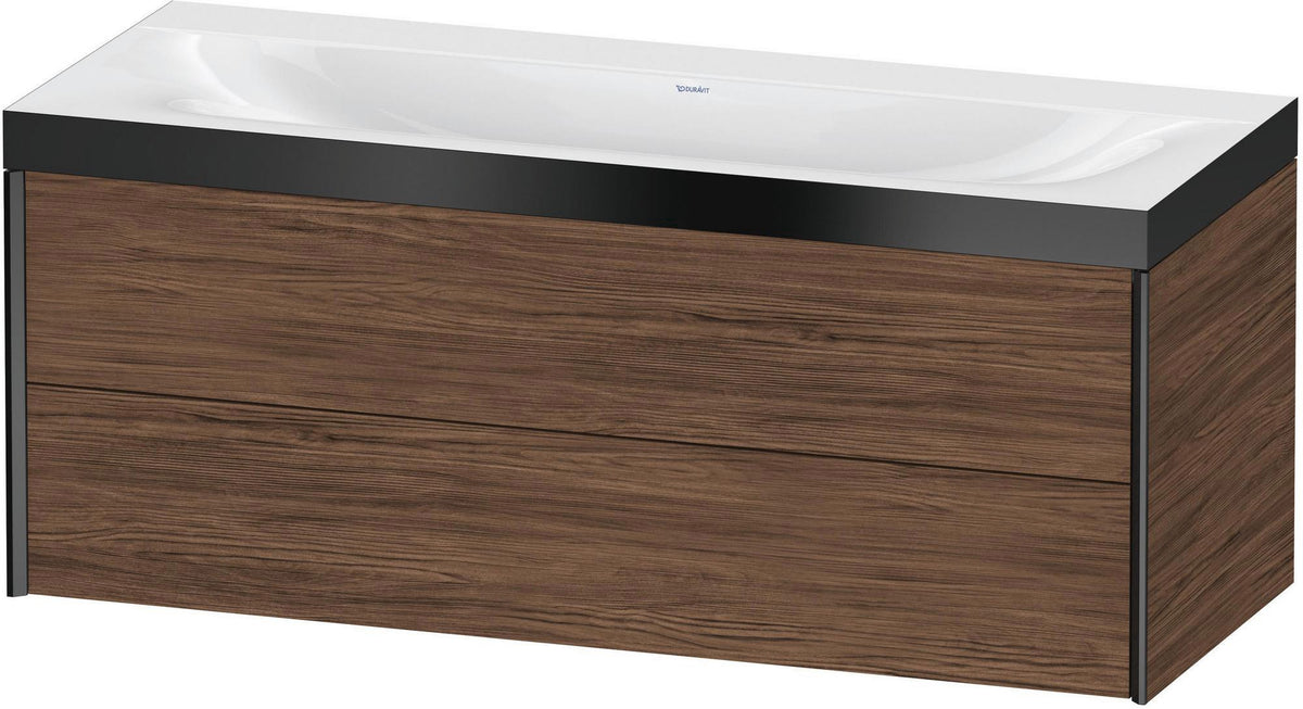 DURAVIT XViu c-bonded Waschtischunterbauset 1200 mm wandhängend mit 2 Schubkästen