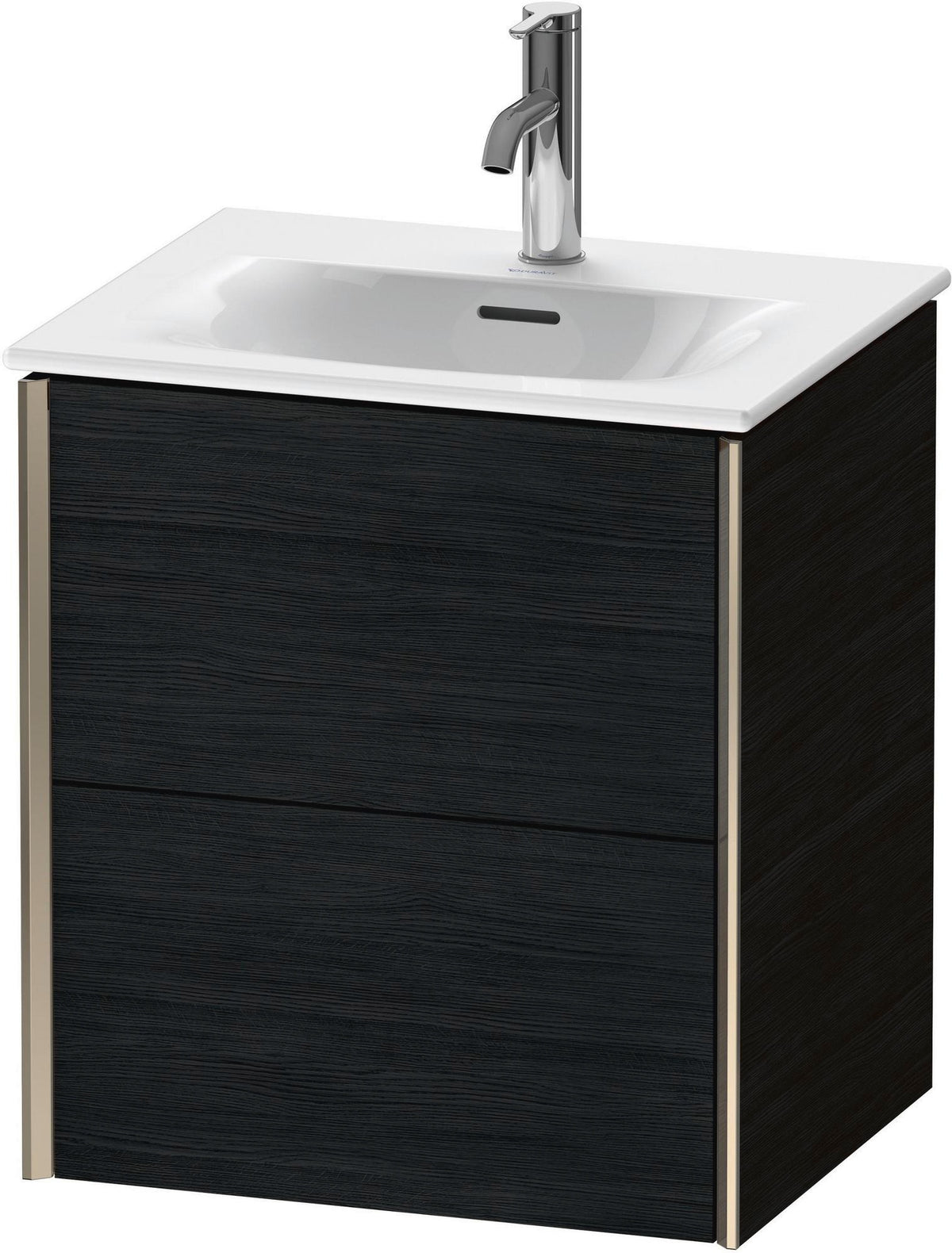 DURAVIT XViu Waschtischunterbau wandhängend 557 mm Eiche mit 2 Schubkästen und Tip-on Technik