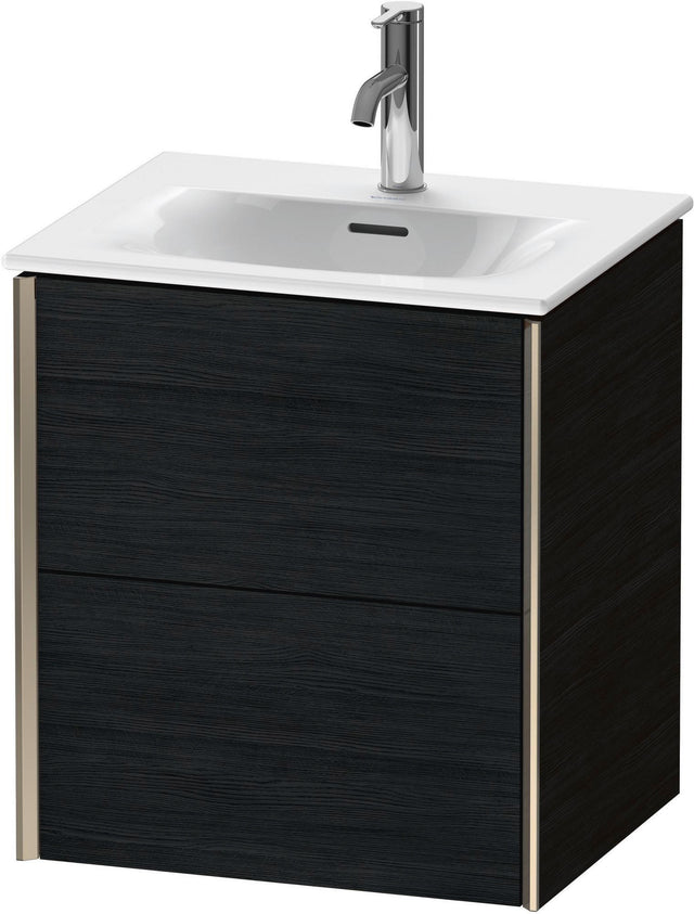 DURAVIT XViu Waschtischunterbau wandhängend 557 mm Eiche mit 2 Schubkästen und Tip-on Technik