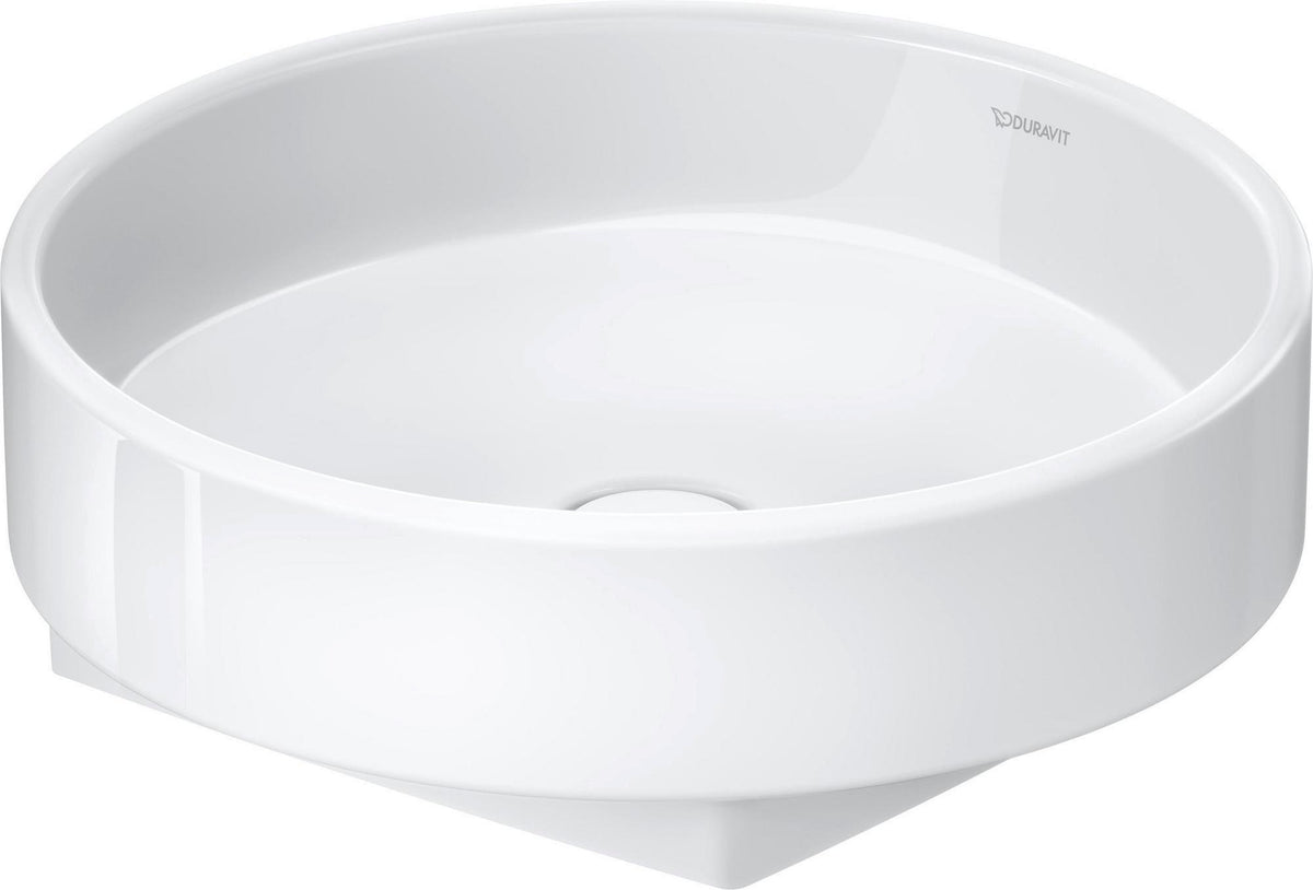 Duravit Balcoon Aufsatzbecken 450x450 mm weiß geschliffen mit Ablaufventil