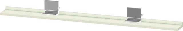 DURAVIT Sivida Spiegelablage 1280x115x35 mm – Chrom/Weiß Matt, inkl. Befestigungsmaterial