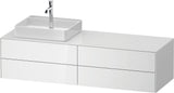DURAVIT White Tulip Konsolen-Waschtischunterbau 1600 mm, 4 Schubkästen, Weiß Seidenmatt