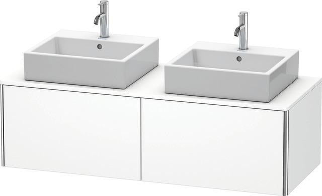 Duravit Waschtischunterbau XSQUARE 1400x400x548mm 2 Auszüge s-matt Eiche Ahorn links