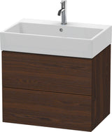Duravit L-Cube Waschtischunterbau 684 mm, 2 Schubkästen, Weiß Matt, Wandmontage