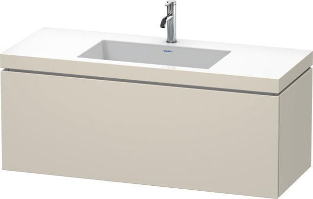 Duravit L-Cube Waschtischset 1200x480mm mit Vero Air Möbelwaschtisch, wandhängend, ohne Überlauf