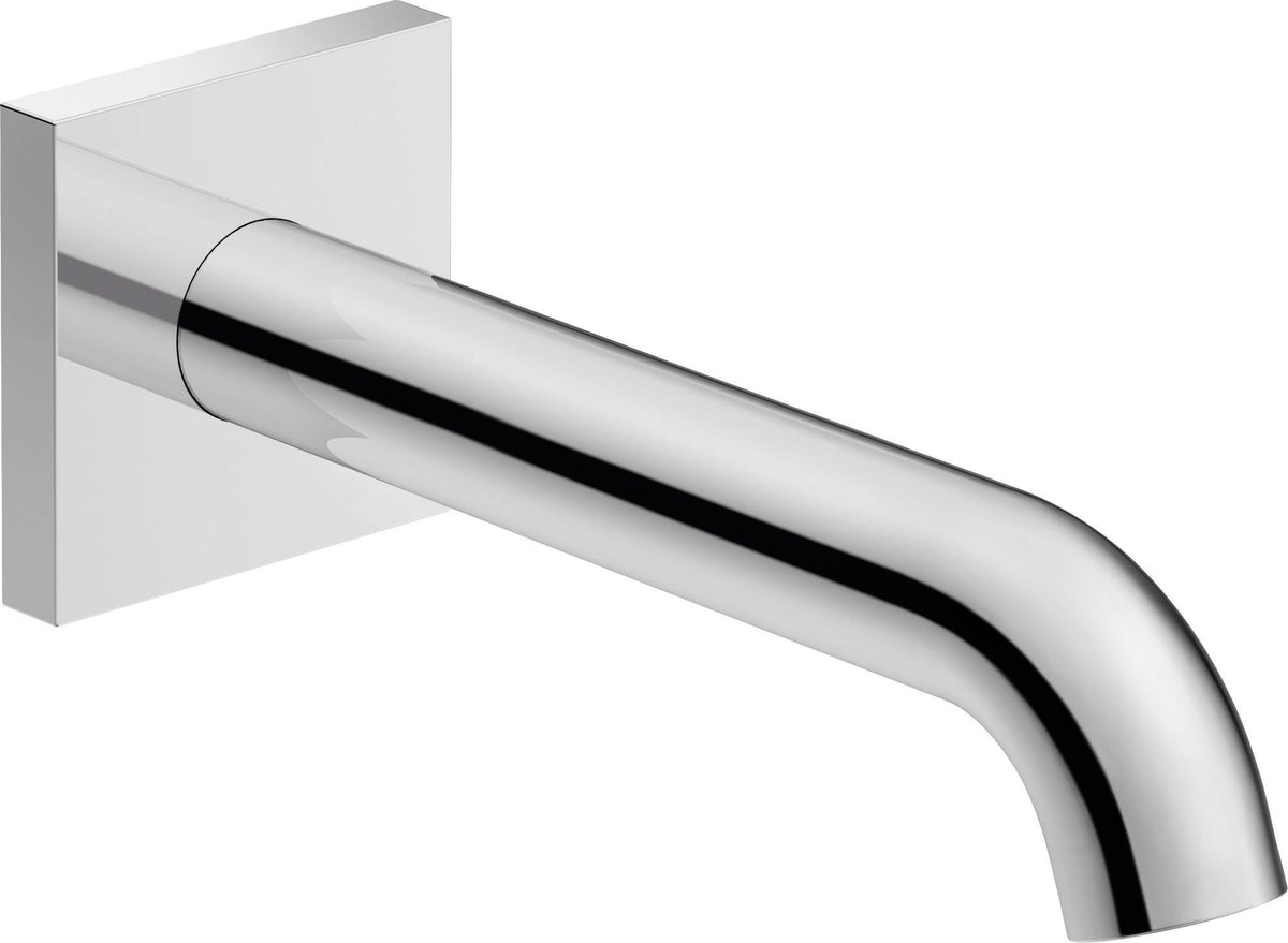 DURAVIT C.1 Wanneneinlauf eckig 205mm Schwarz Matt – Wandmontage mit Strahlregler