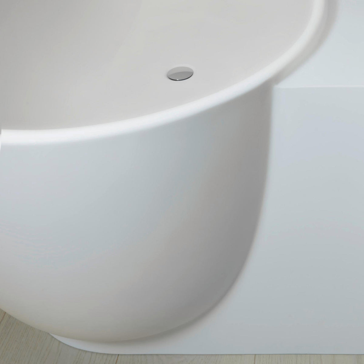DURAVIT Luv Eckbadewanne 1850x950 mm Mineralguss Weiß Matt – 2 Rückenschrägen, Ecke links