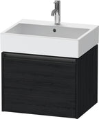 eiche schwarz / 1 Auszug / Waschtischunterbau
