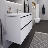 Duravit D-Neo Halbhochschrank 400 mm Eiche mit 1 Tür und Soft-Close