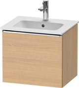 DURAVIT D-Neo Waschtischunterbau 510 mm Eiche Schwarz Matt mit Bronze Griff