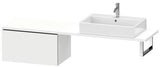 Duravit L-Cube Unterschrank 720 mm taupe supermatt – 1 Auszug, wandmontiert, mit Dämpfung