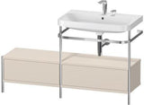 Duravit Happy D.2 Plus Waschtischunterbau 1400 mm mit Metallkonsole und Keramikwaschtisch