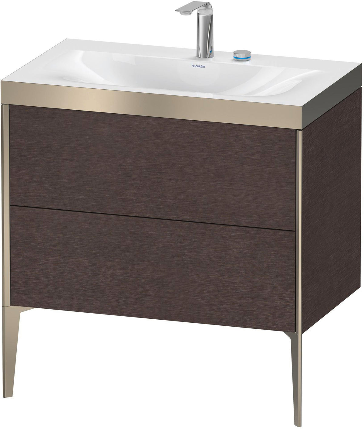 DURAVIT XViu c-bonded Waschtischset bodenstehend 800 mm mit 2 Auszügen und Push-Open