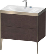 DURAVIT XViu c-bonded Waschtischset bodenstehend 800 mm mit 2 Auszügen und Push-Open