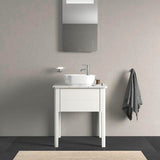 DURAVIT Luv Waschtischunterbau bodenstehend 638 mm weiß seidenmatt mit 1 Auszug