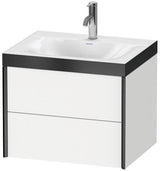 Duravit XVIU Möbelwaschtischset 600x480mm mit Viu Waschtisch und Nussbaum-Einrichtung