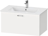 Duravit XBase Waschtischunterbau 600 mm wandhängend, 1 Auszug, weiß matt, mit Soft-Close