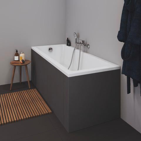 Duravit No.1 Badewanne 1500x700 mm Einbauversion mit 1 Rückenschräge in Weiß